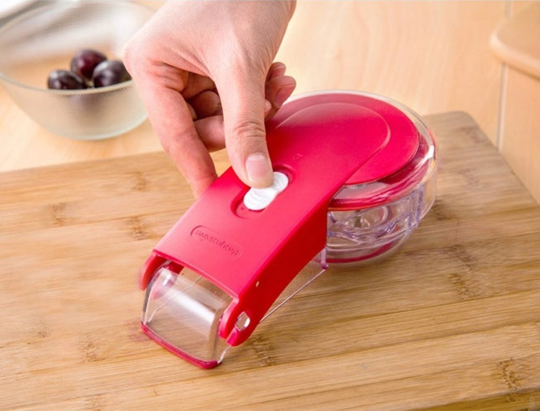 6구 체리 코어러(핵 제거기) 용기 포함 주방 도구,  - Kitchen Gadgets Novelty 리뷰 및 가격