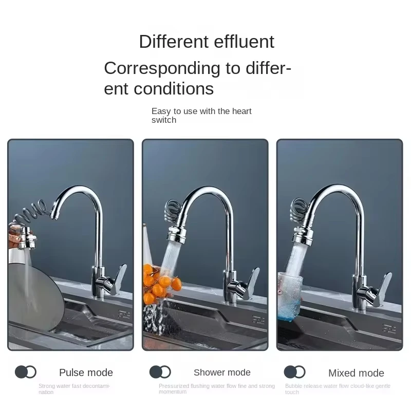 신형 3가지 모드 싱크 수도꼭지 360도 회전 필터 연 - Kitchen Gadgets Must Have 리뷰 및 가격