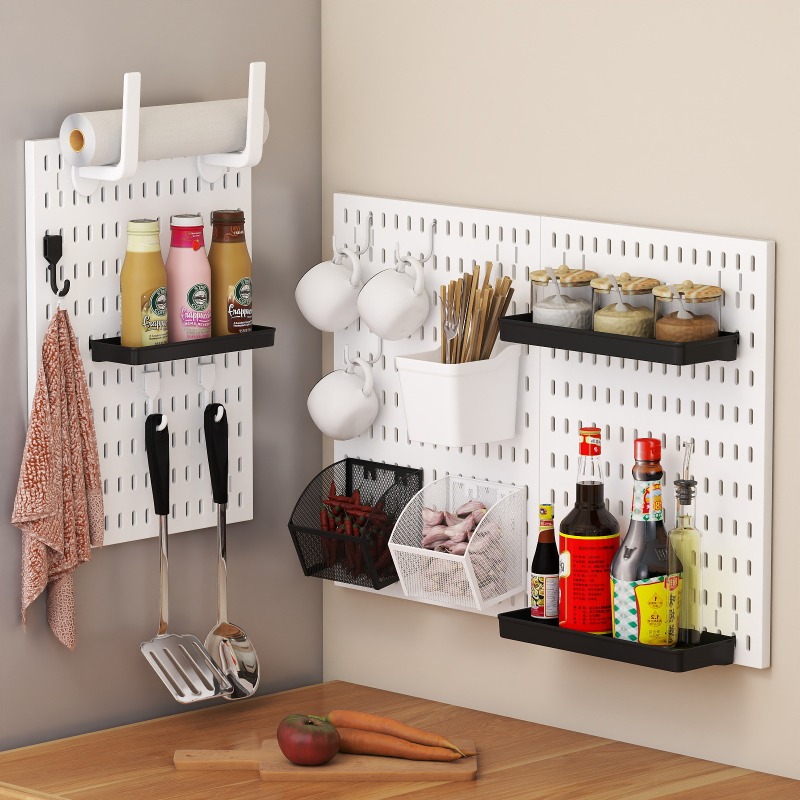 무타공 벽걸이형 수납 페그보드 다용도 DIY 벽 디스플 - Kitchen Gadgets Storage 리뷰 및 가격