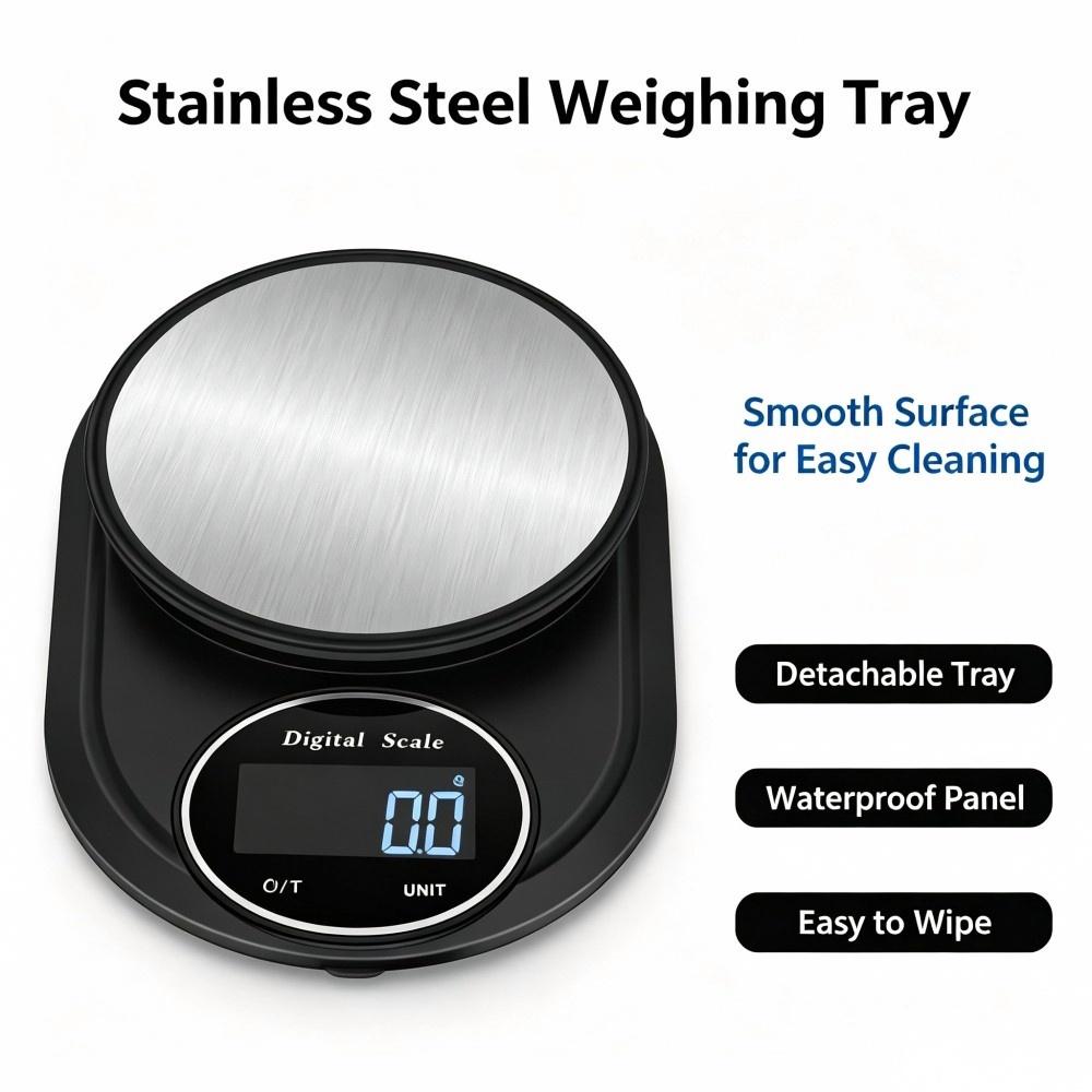 2KG 0.1g 미니 휴대용 디지털 주방 저울, 원형  - Digital Kitchen Scale 리뷰 및 가격