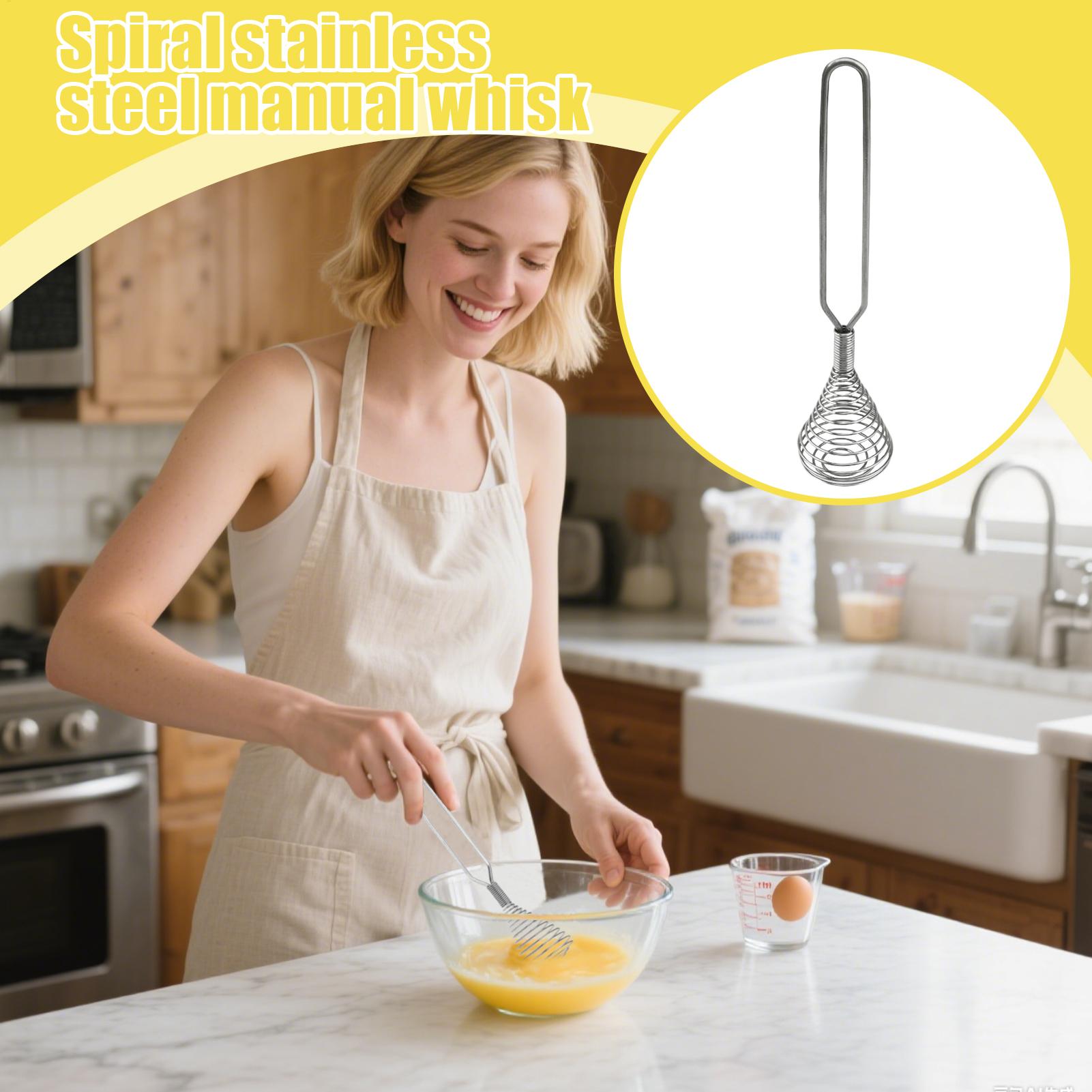 스테인리스 스틸 핸드 휘스크 스프링 코일 에그 비터 와 - Kitchen Gadgets Must Have 리뷰 및 가격