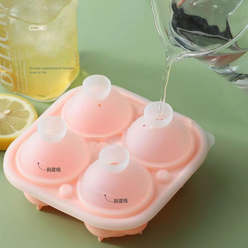 3D 장미 모양 실리콘 아이스 몰드 4구 아이스 큐브  - Kitchen Gadgets Website 리뷰 및 가격