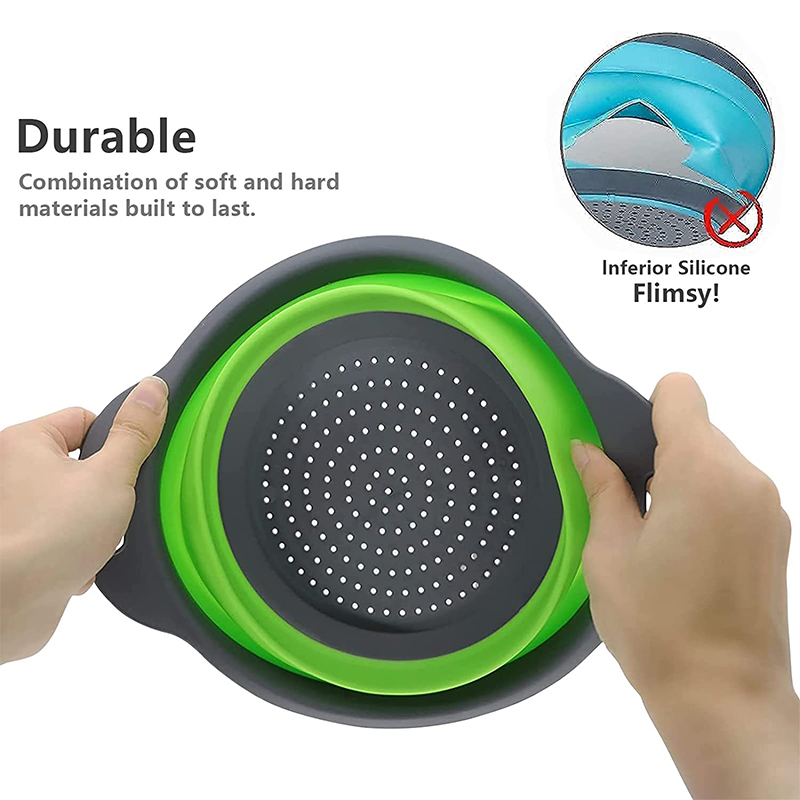 2 개/대 접이식 실리콘 소쿠리 과일 야채 세척 바구니 - Silicone Steamer Basket 리뷰 및 가격